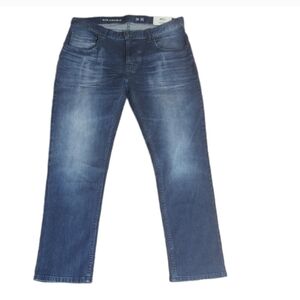 INC slim straight 10" high rise Blue denim jeans NWT W36 L30